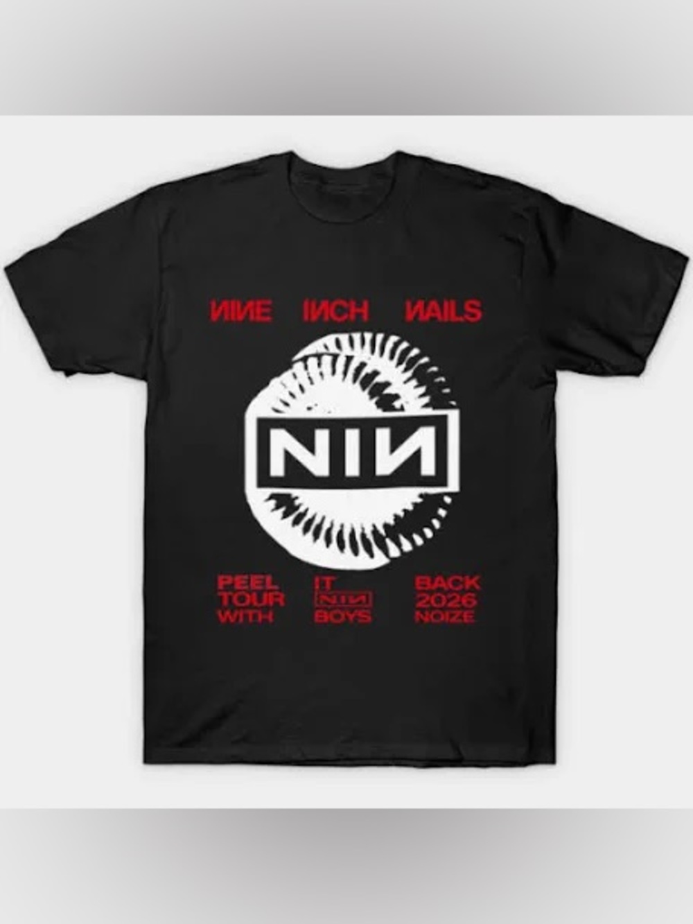 Nine In Nails Feel it Back Tour Breach 2025 T-Shirt Size Medium New